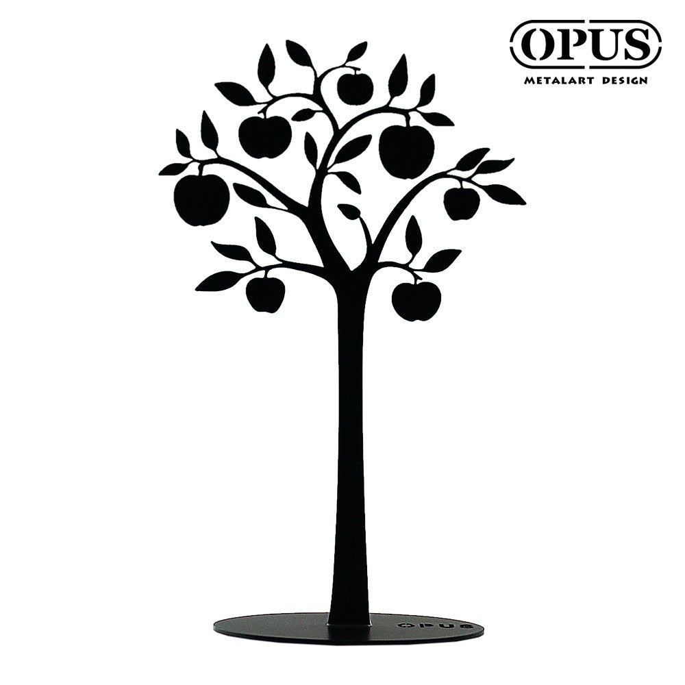 OPUS 歐式鐵藝 蘋果樹飾品架 (黑) 金屬首飾座 戒指項鍊架 小物收納 擺飾 聖誕交換禮物推薦派對 PI-ap02B