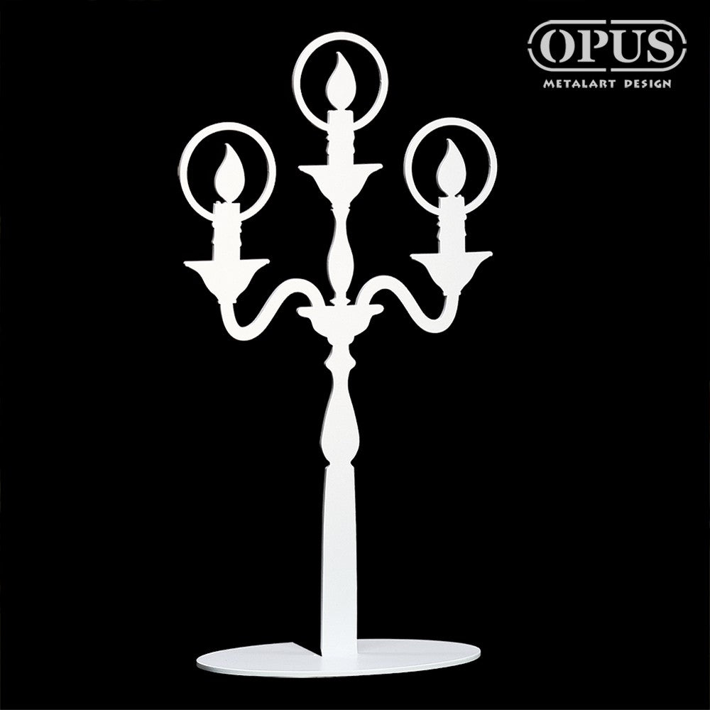 OPUS 歐式鐵藝 希望之光飾品架 (優雅白) 金屬首飾座 戒指項鍊架 造型擺飾 聖誕節 交換禮物推薦 PI-li06W