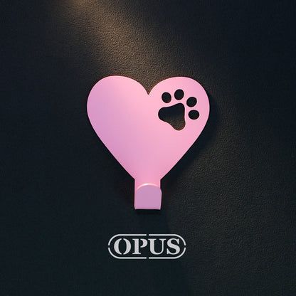 【OPUS東齊金工】當貓咪遇上符號heart 《質感粉》壁飾掛勾
