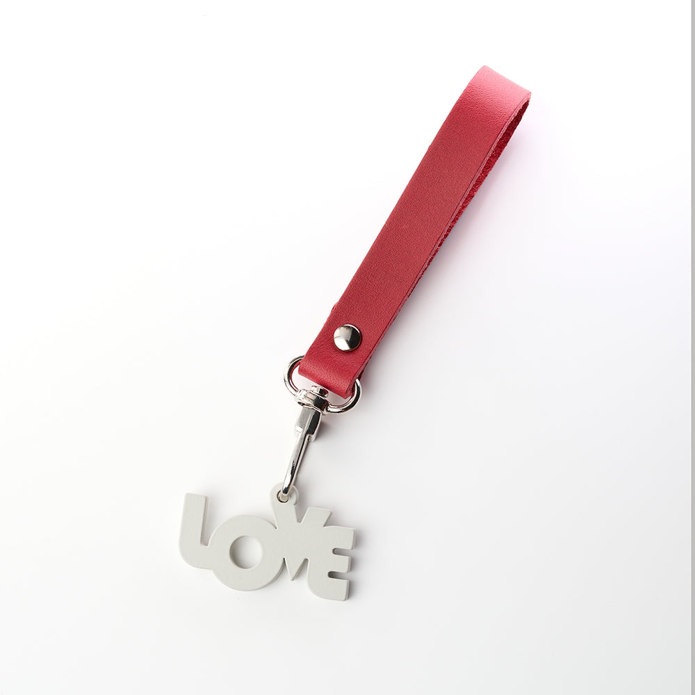 歐式鐵藝鑰匙圈吊飾《小日子/LOVE》(4款任選) 金屬造型皮飾扣環 植鞣皮革 聖誕禮物【OPUS東齊金工】
