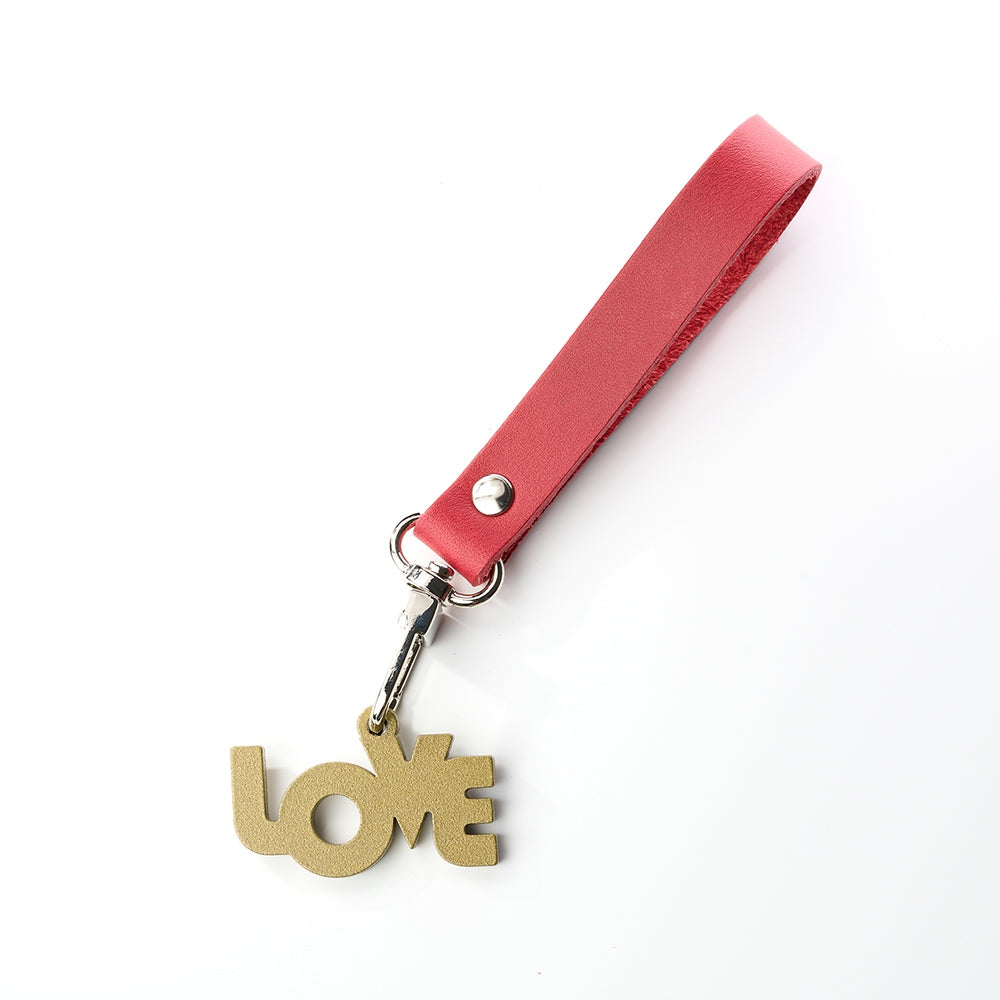 歐式鐵藝鑰匙圈吊飾《小日子/LOVE》(4款任選) 金屬造型皮飾扣環 植鞣皮革 聖誕禮物【OPUS東齊金工】
