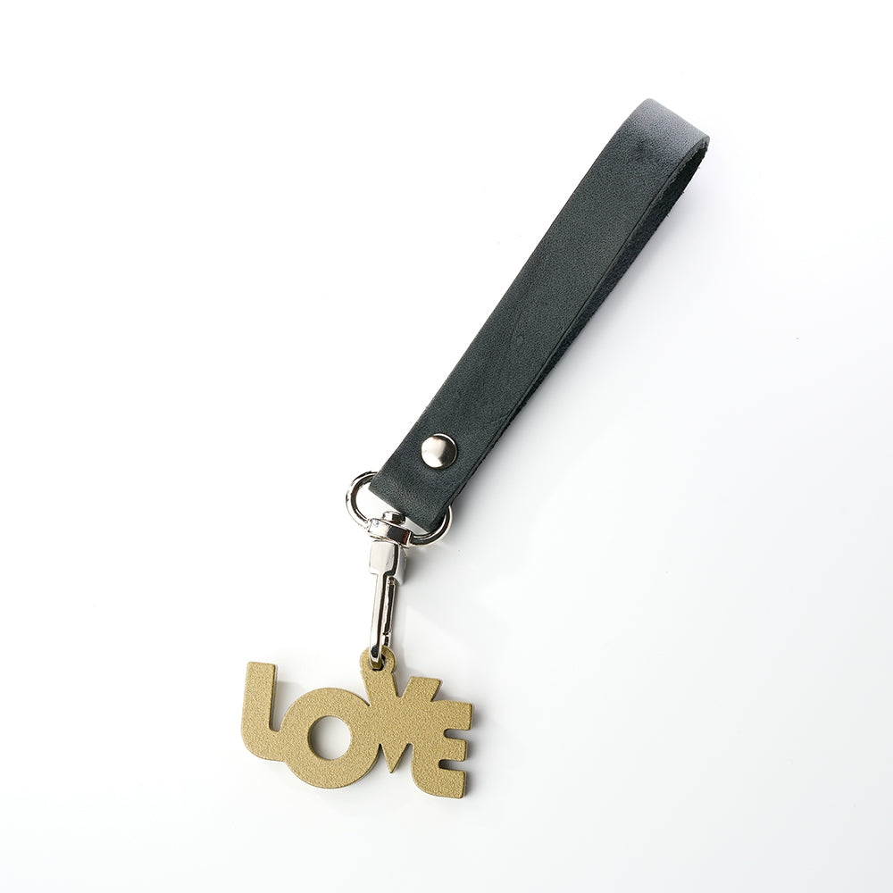 歐式鐵藝鑰匙圈吊飾《小日子/LOVE》(4款任選) 金屬造型皮飾扣環 植鞣皮革 聖誕禮物【OPUS東齊金工】